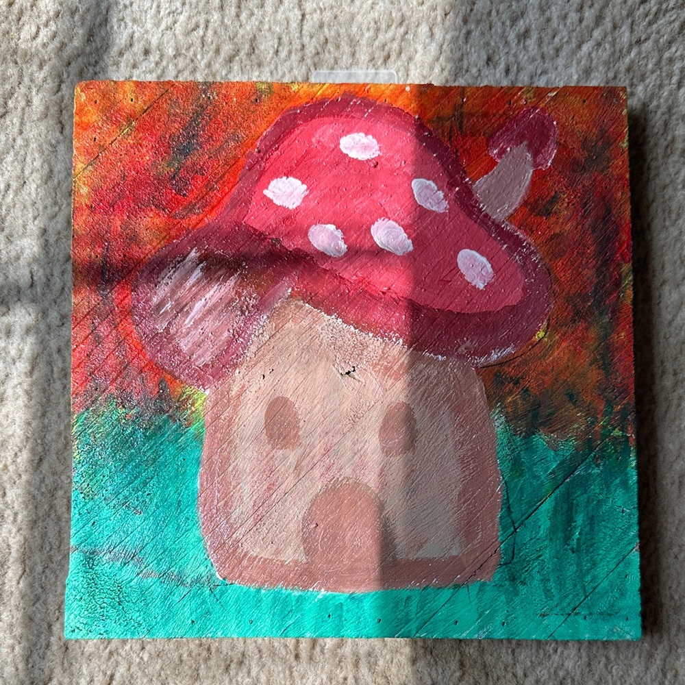 Whimsical Mushroom House Art Print